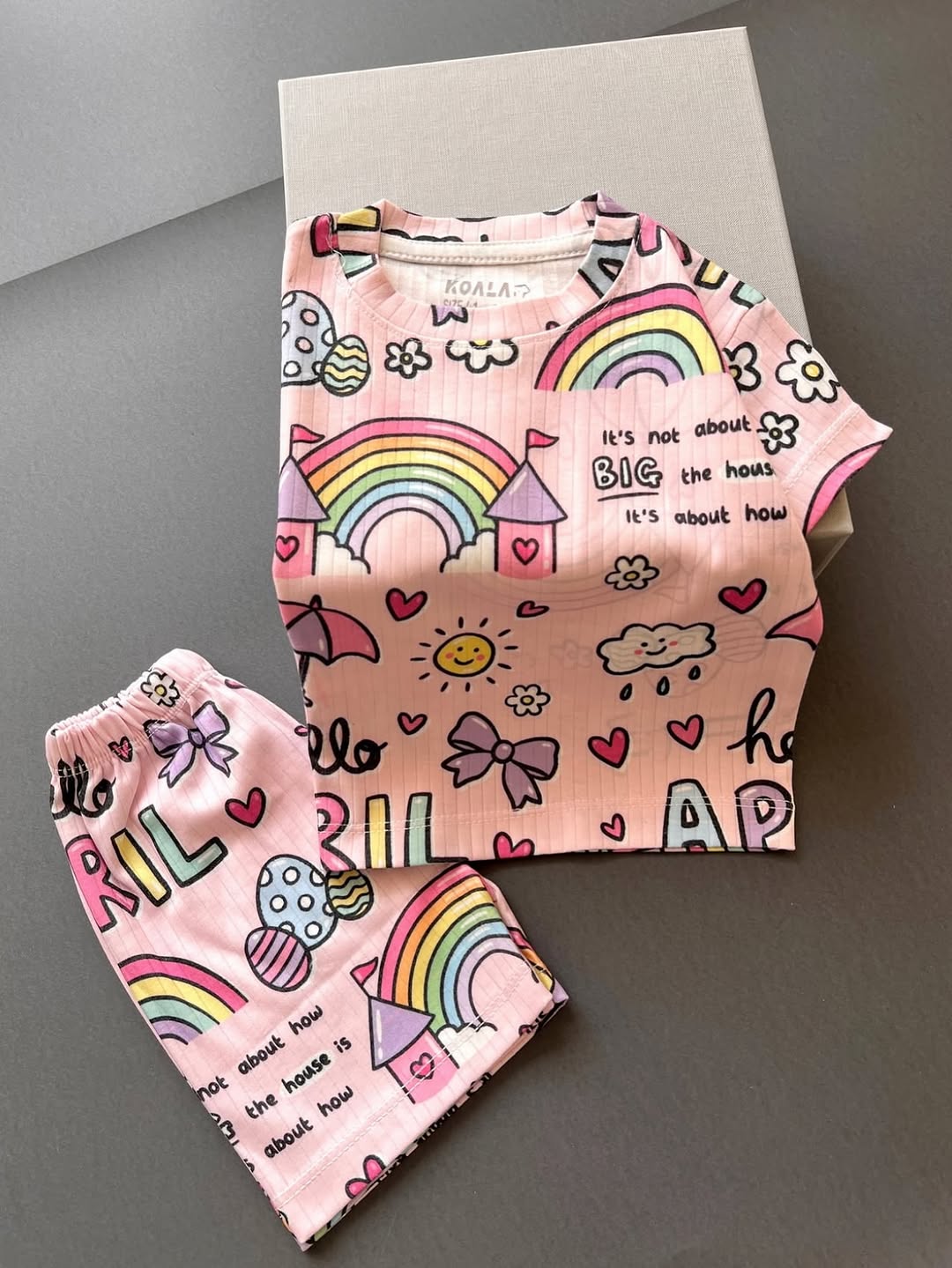 ست نخ پنبه رنگین کمان